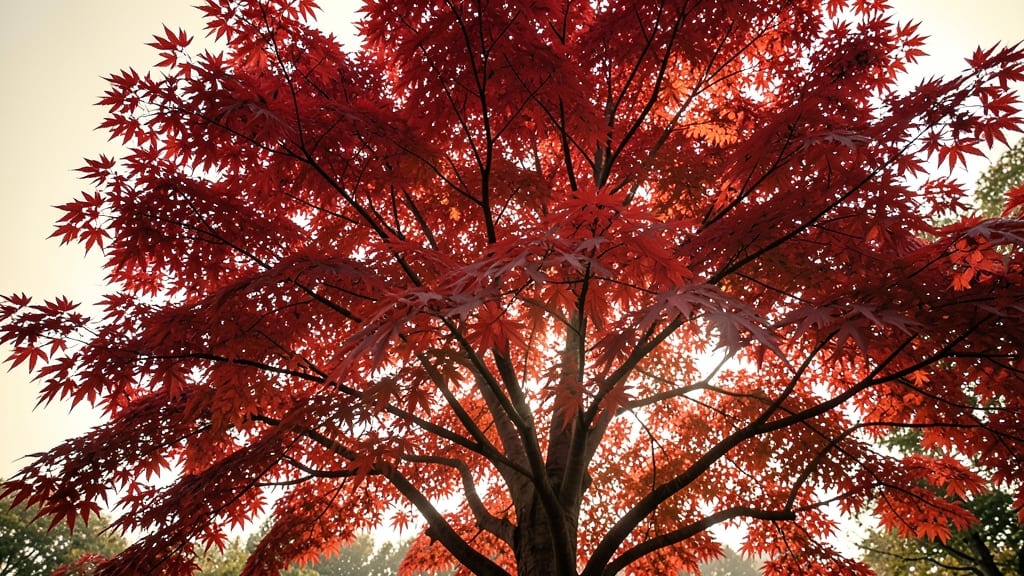 Japanese Maple 'Bloodgood' for Crimson Foliage