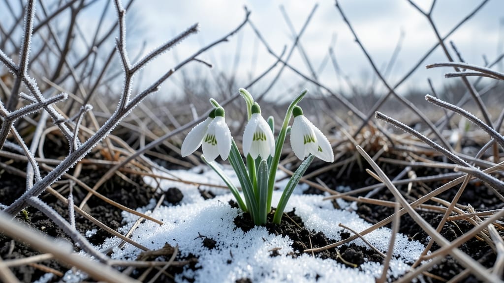 Snowdrops: Delicate Blooms in Deep Freeze