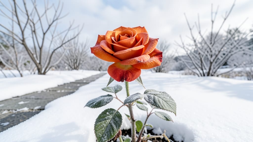 Winter Flame Rose