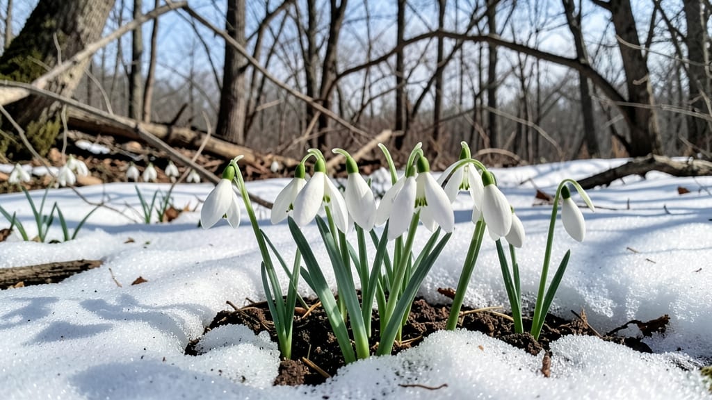 Snowdrops Galanthus Nivalis