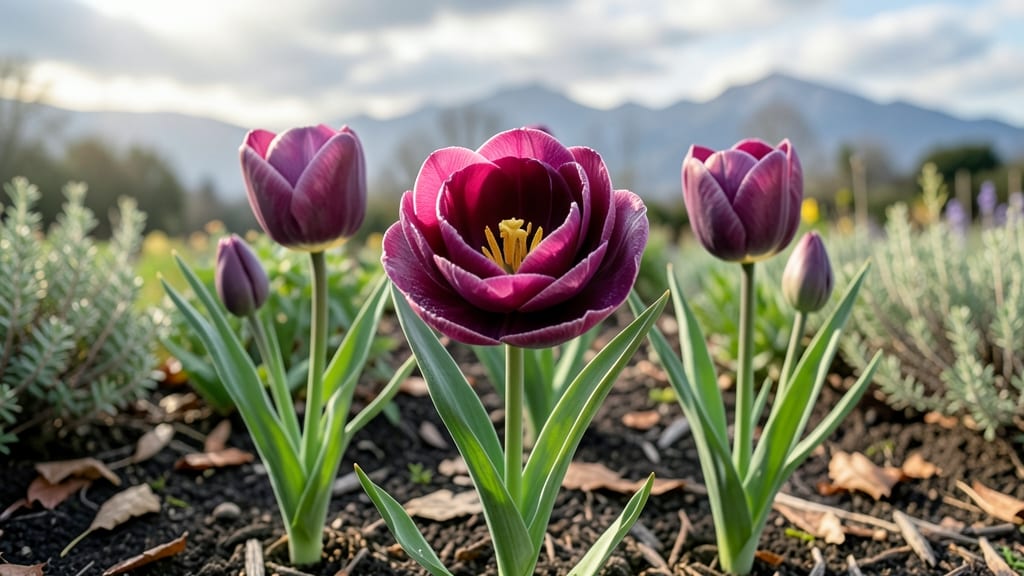 Double Bloom Tulips Growing Guide: Heat-Triggered Rebloom Secrets for Nonstop Purple Spikes