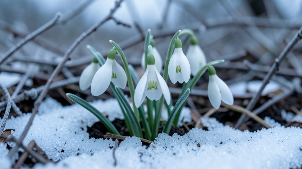 Snowdrops Galanthus Nivalis