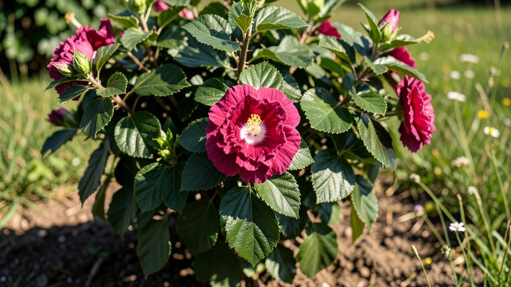 Double Bloom Rose of Sharon: Pruning Tricks for Year-Round Purple Spikes