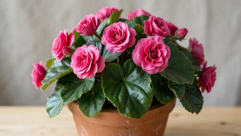 Double Bloom Begonias: Year-Round Purple Spikes With Minimal Pruning