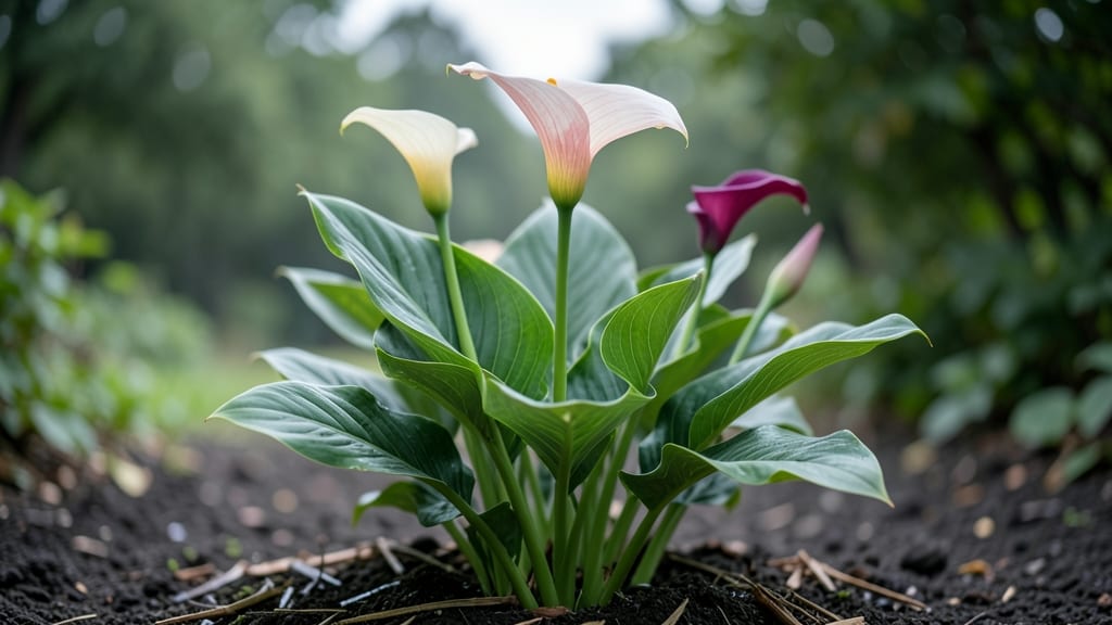 The Calla Lilies Are in Bloom Again: Fragrant Purple Spikes That Return Year After Year