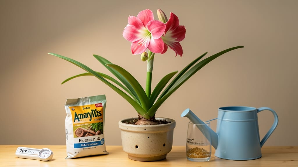 How Do I Get My Amaryllis to Bloom After It Grows Long Leaves: Light and Temperature Tricks After Leaf Growth