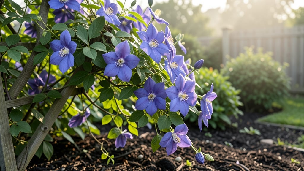 Large Bloom Clematis Growing Guide: Heat-Triggered Rebloom Secrets for Nonstop Purple Spikes