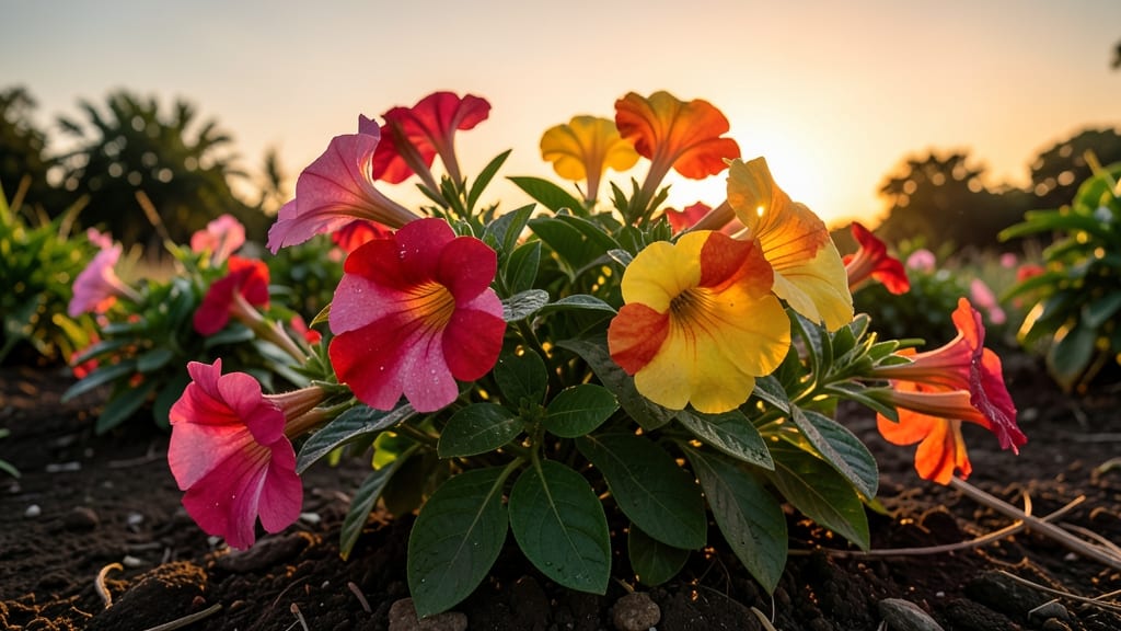 Four O'Clock Flower with Vibrant Colors