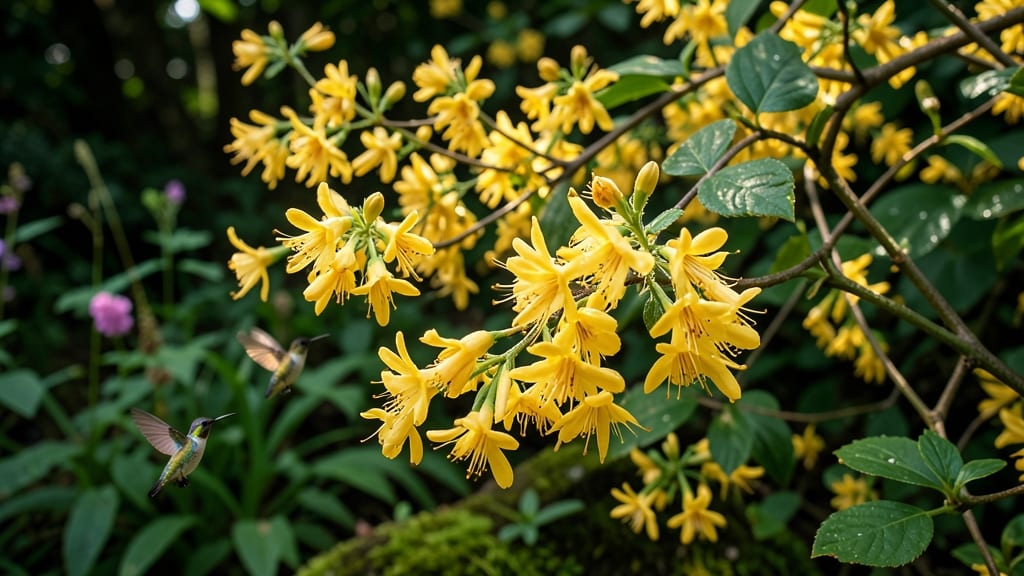 Honeysuckle 'Golden Showers' for Fragrant Pollinator Magnet