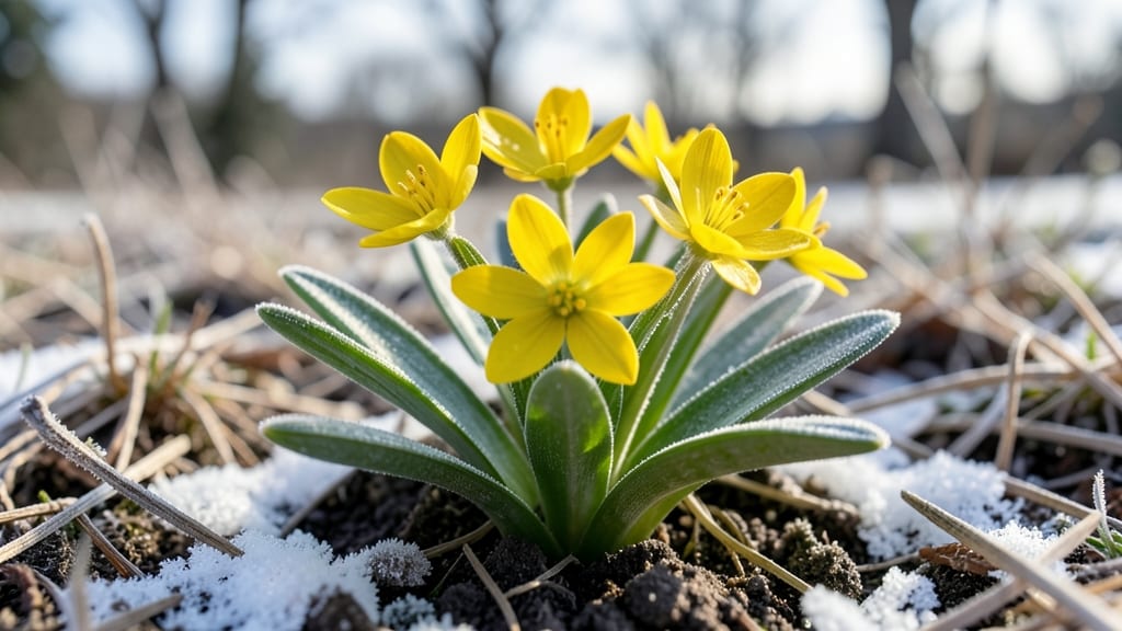Winter Aconite with Golden Stars