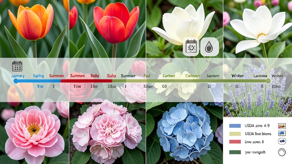 Flower Bloom Time Chart: Zone-Specific Months for Peak Color
