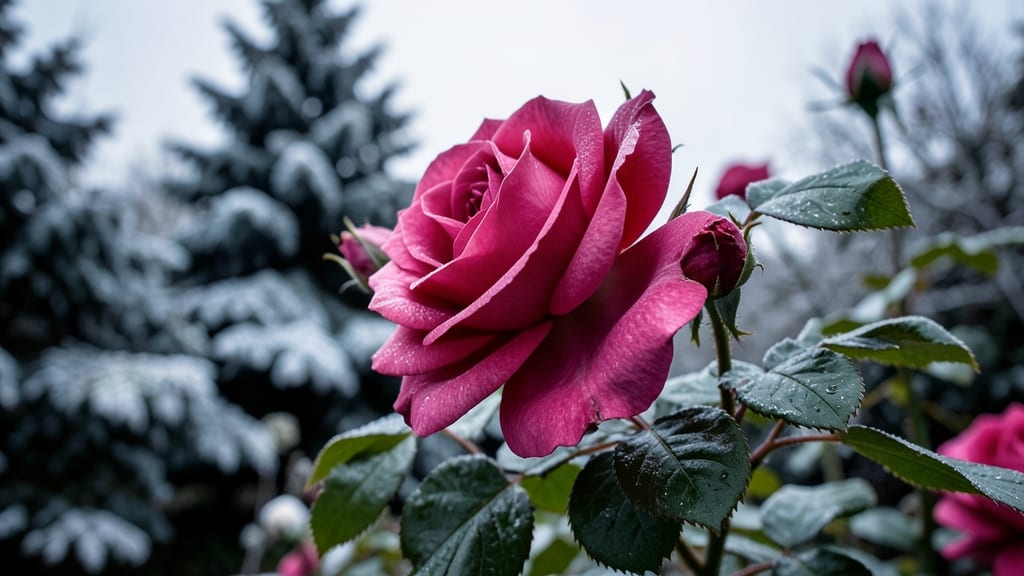 John Cabot Rose Bush