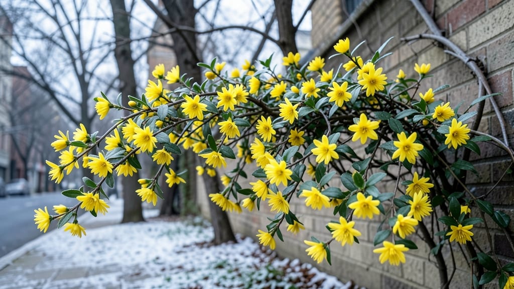 Winter Jasmine: Golden Cheer for Sunny Walls