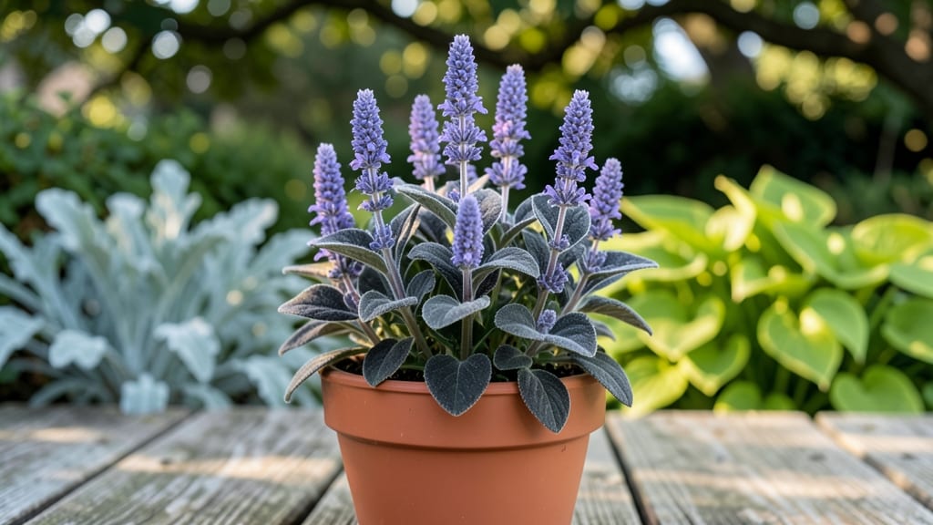 Black and Bloom Sage: Year-Round Purple Spikes With Minimal Care