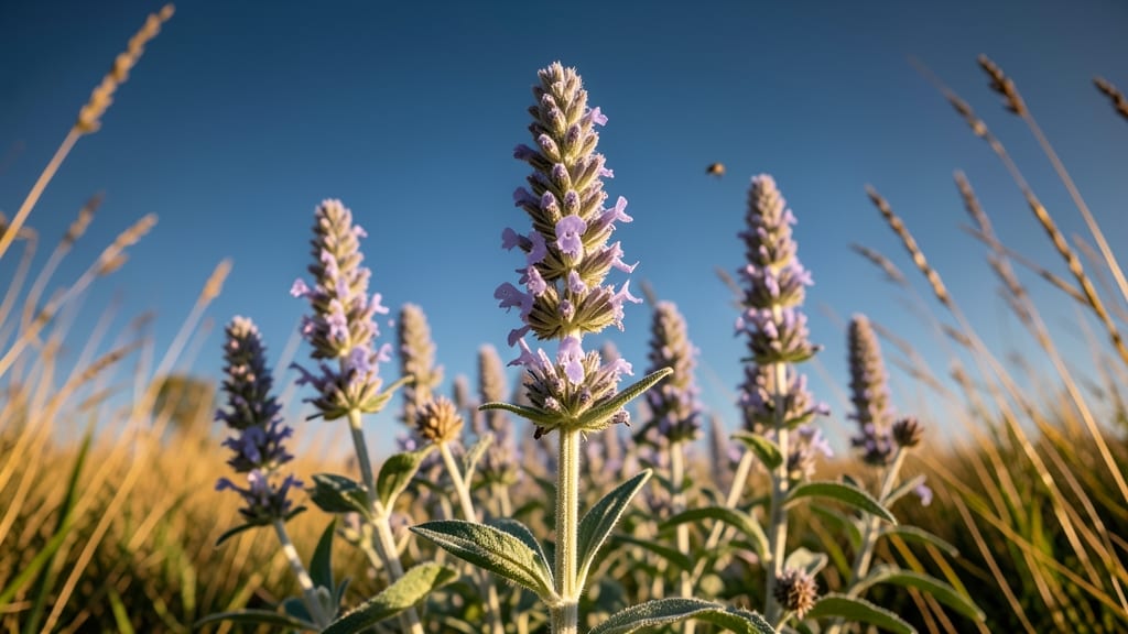Catmint's Long-Stemmed Purple Blooms