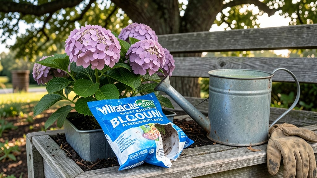 Miracle Gro Water Soluble Bloom Booster Flower Food: Heat-Triggered Purple Spikes for Year-Round Color