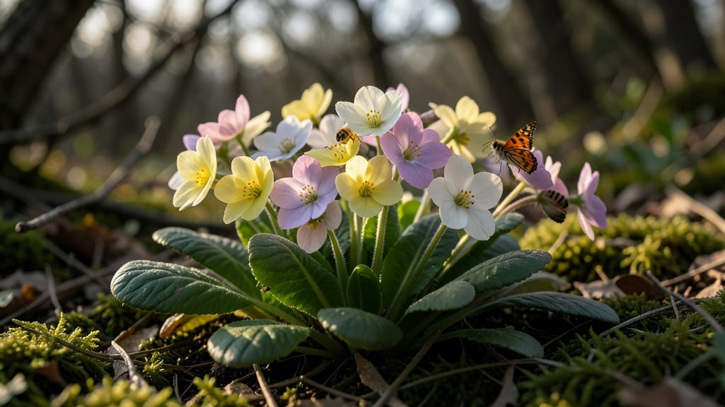 Primrose Flowers: Fragrant Clusters for Early Pollinators