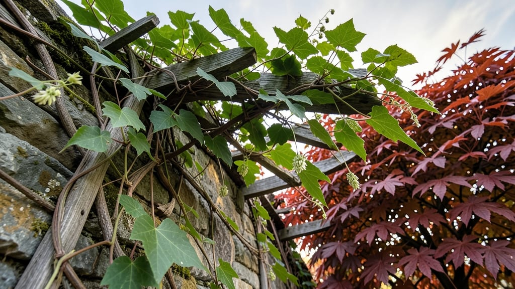 Virginia Creeper for Seasonal Color Transformation