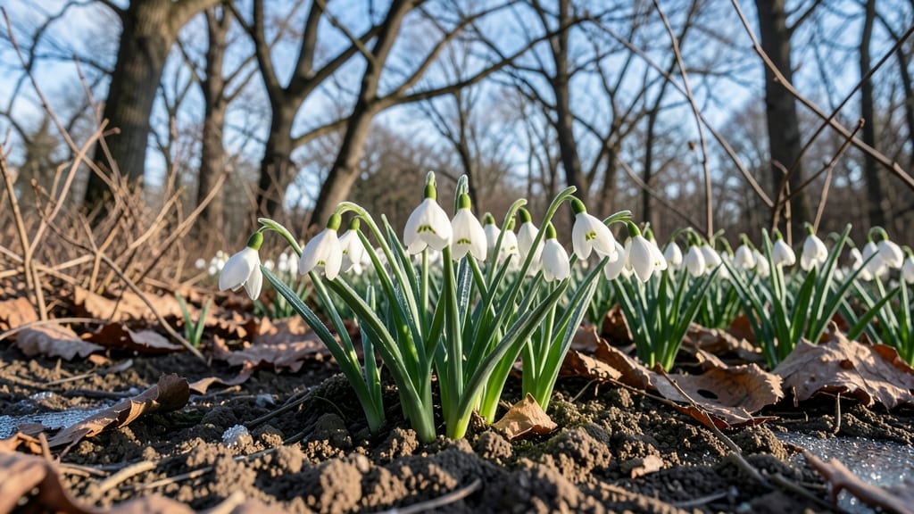 Snowdrops Delicate Early Blooms